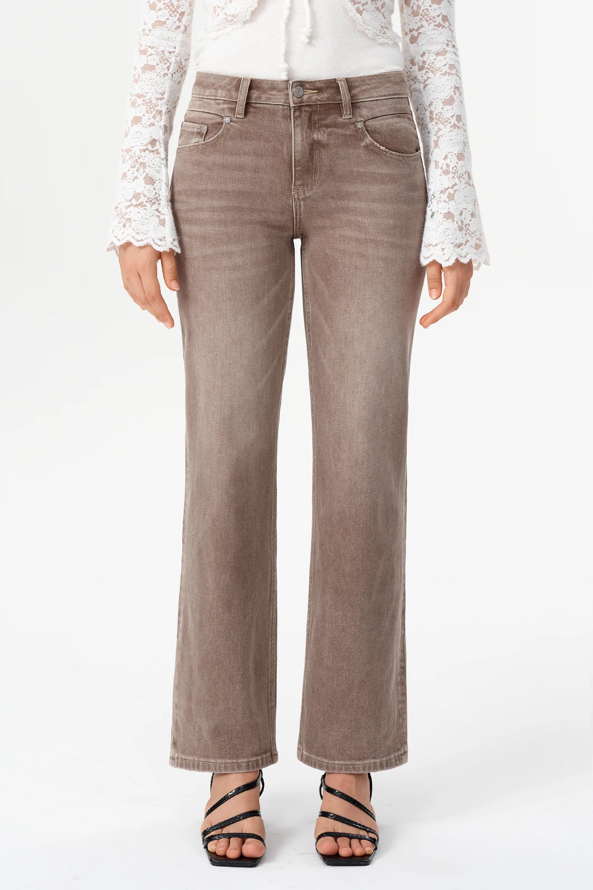 Briar Mid Rise Straight Leg Jeans