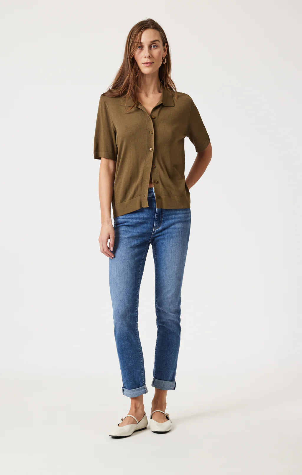 Kathleen Slim Boyfriend Pants