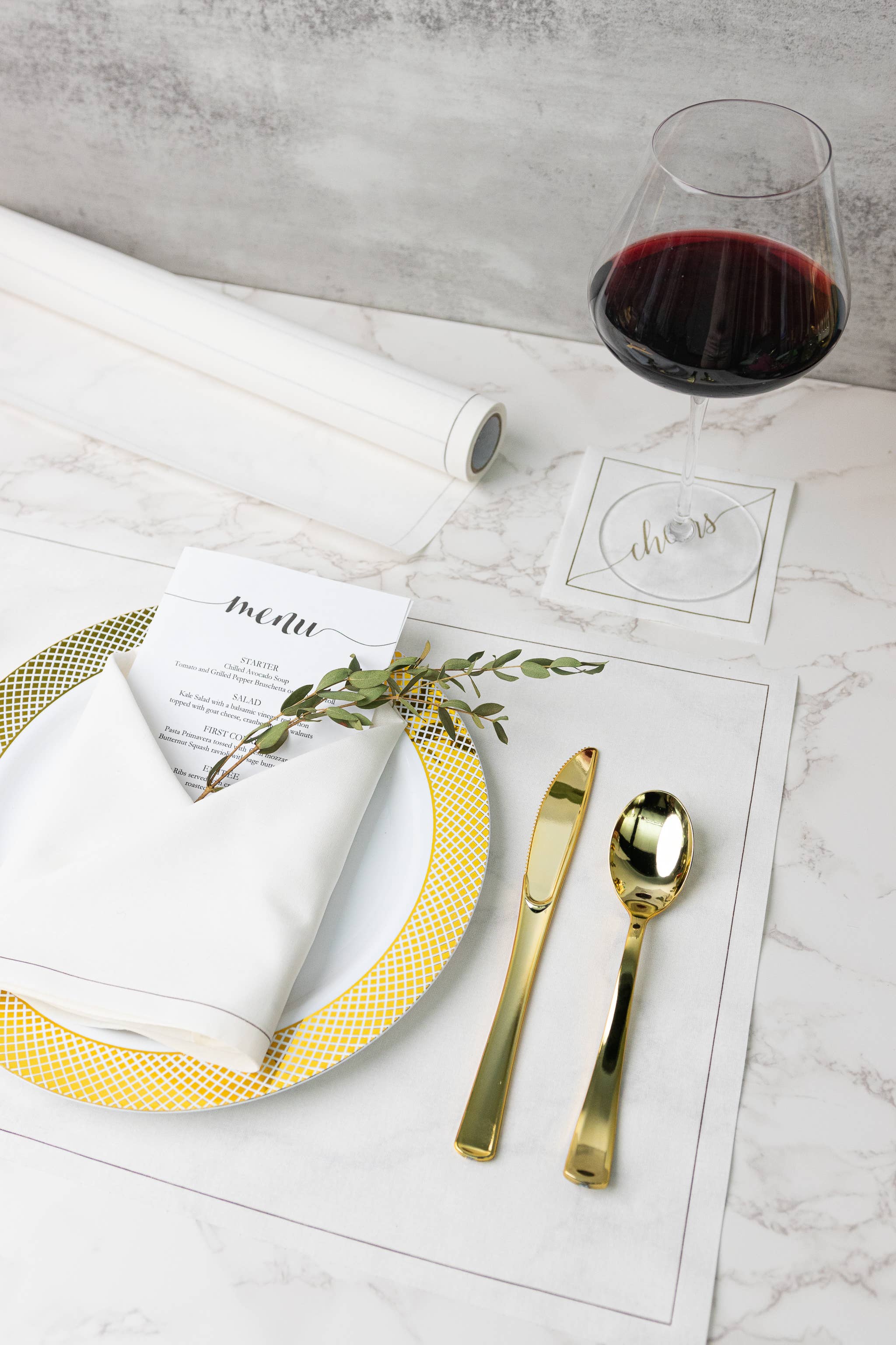 White Rabbit Cotton Placemat Roll