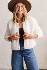 CozyChic Textured Button Front Cardigan