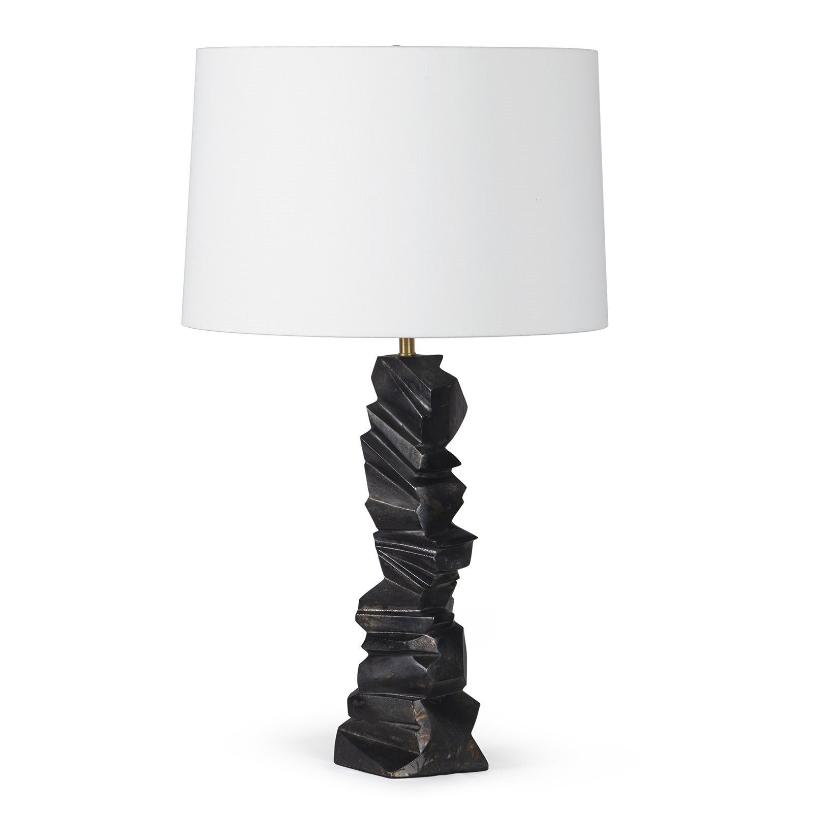 Stacked Metal Table Lamp
