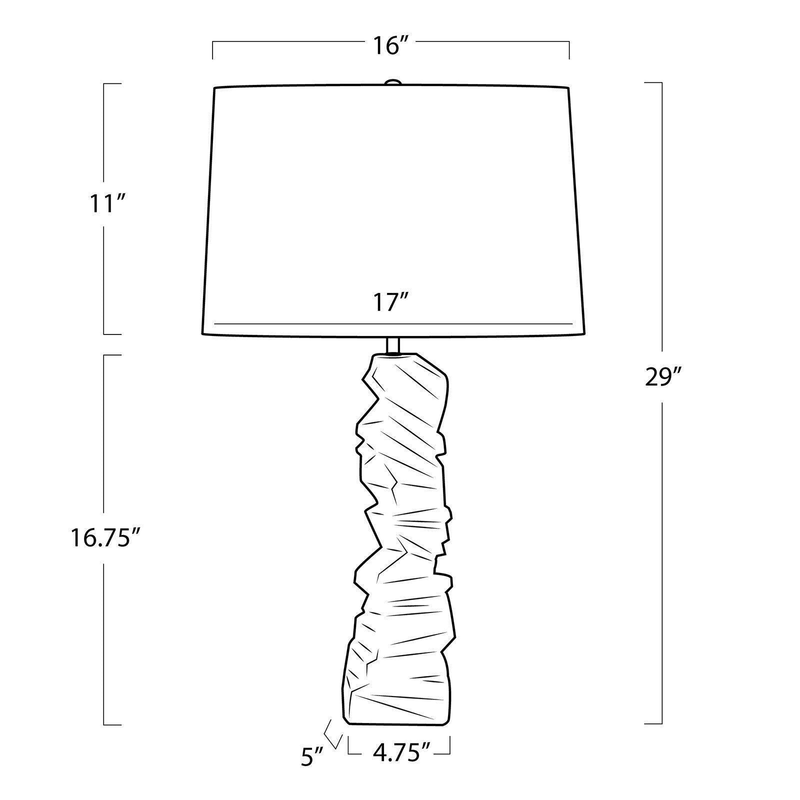 Stacked Metal Table Lamp