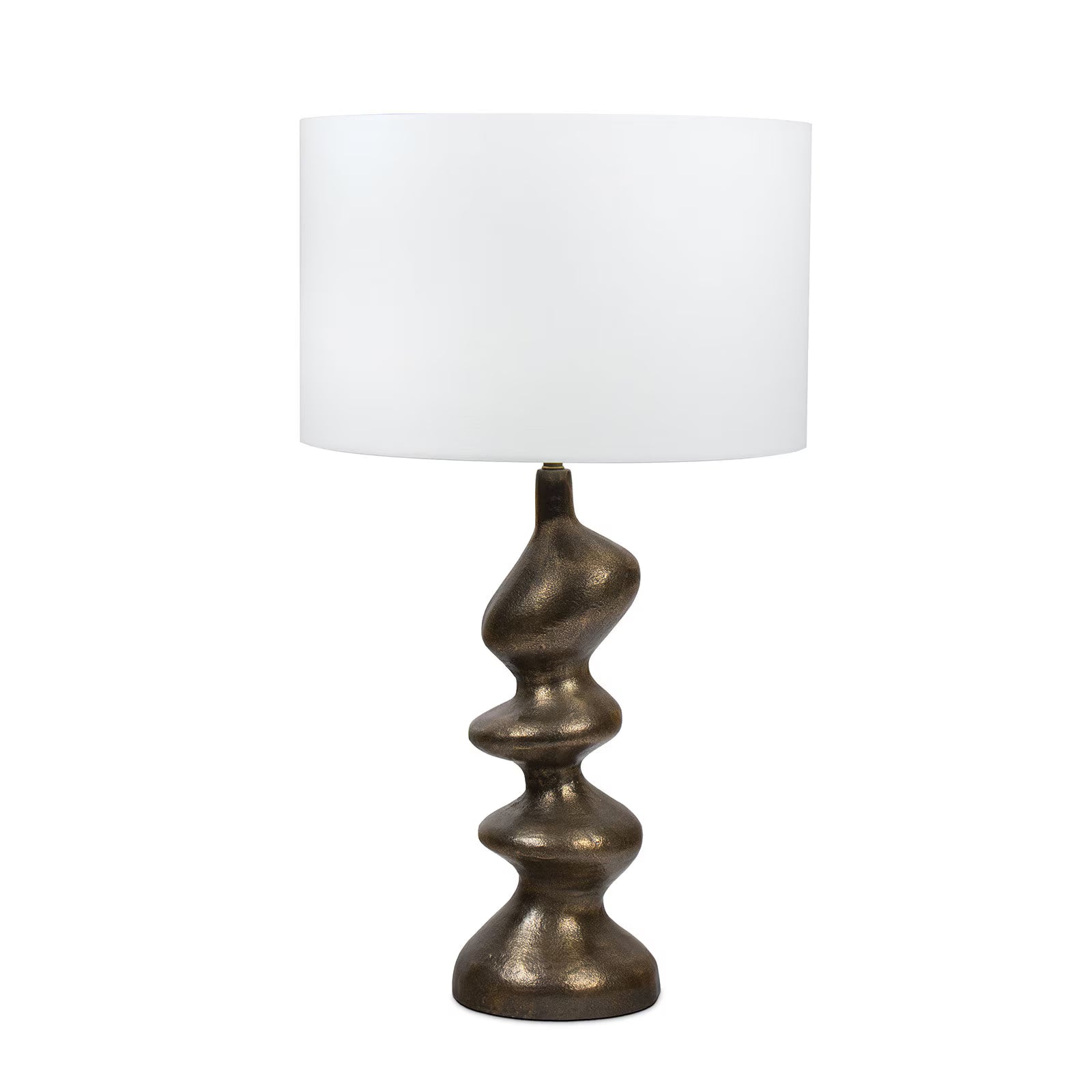 Abstract Brass Table Lamp
