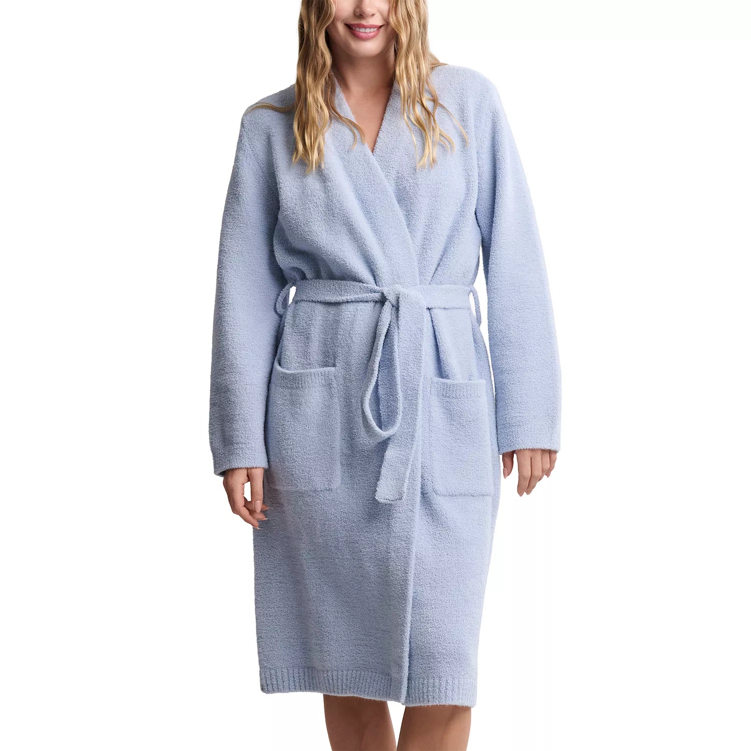 CozyChic Luxe Robe With Rib Detail