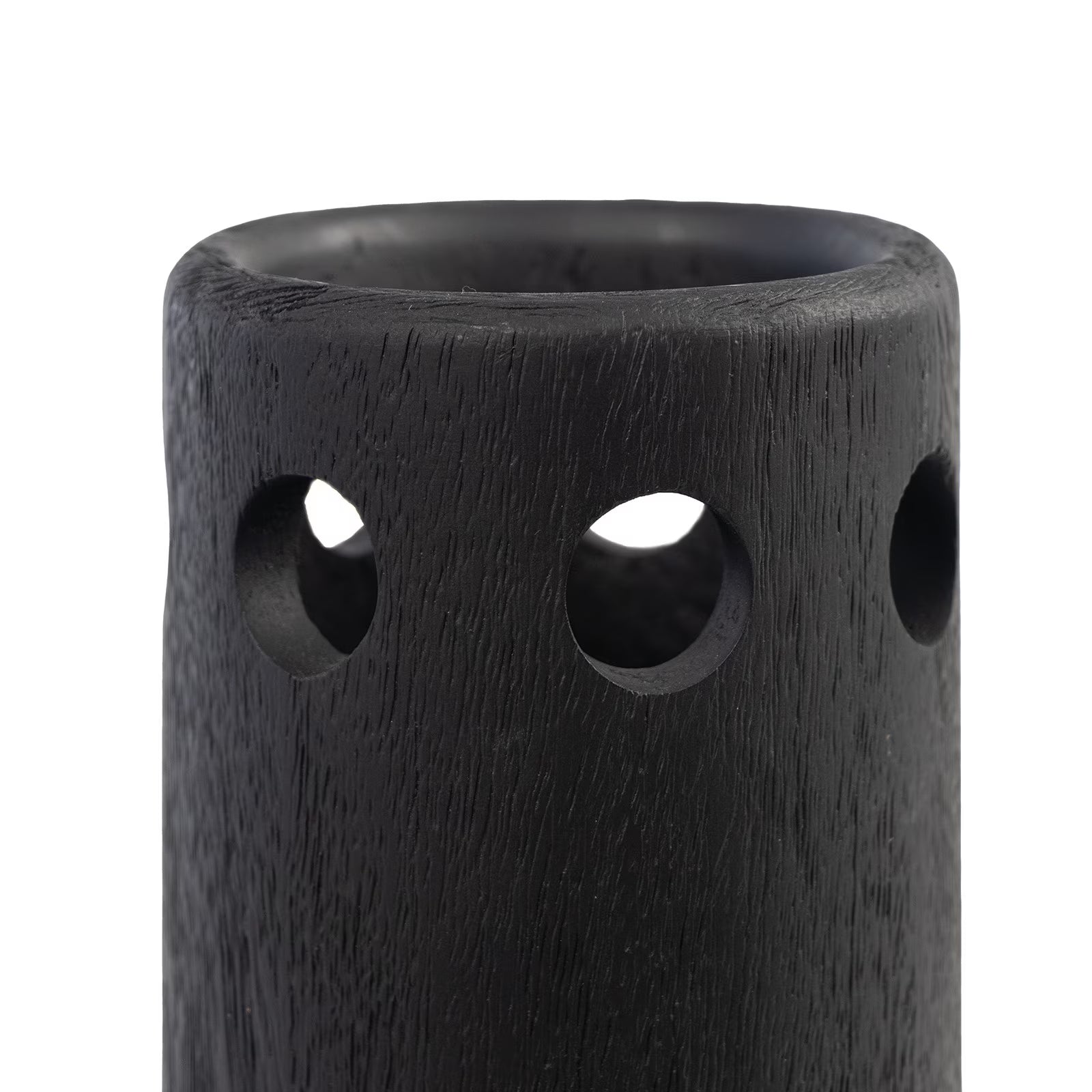 Black Mango Wood Vase Set