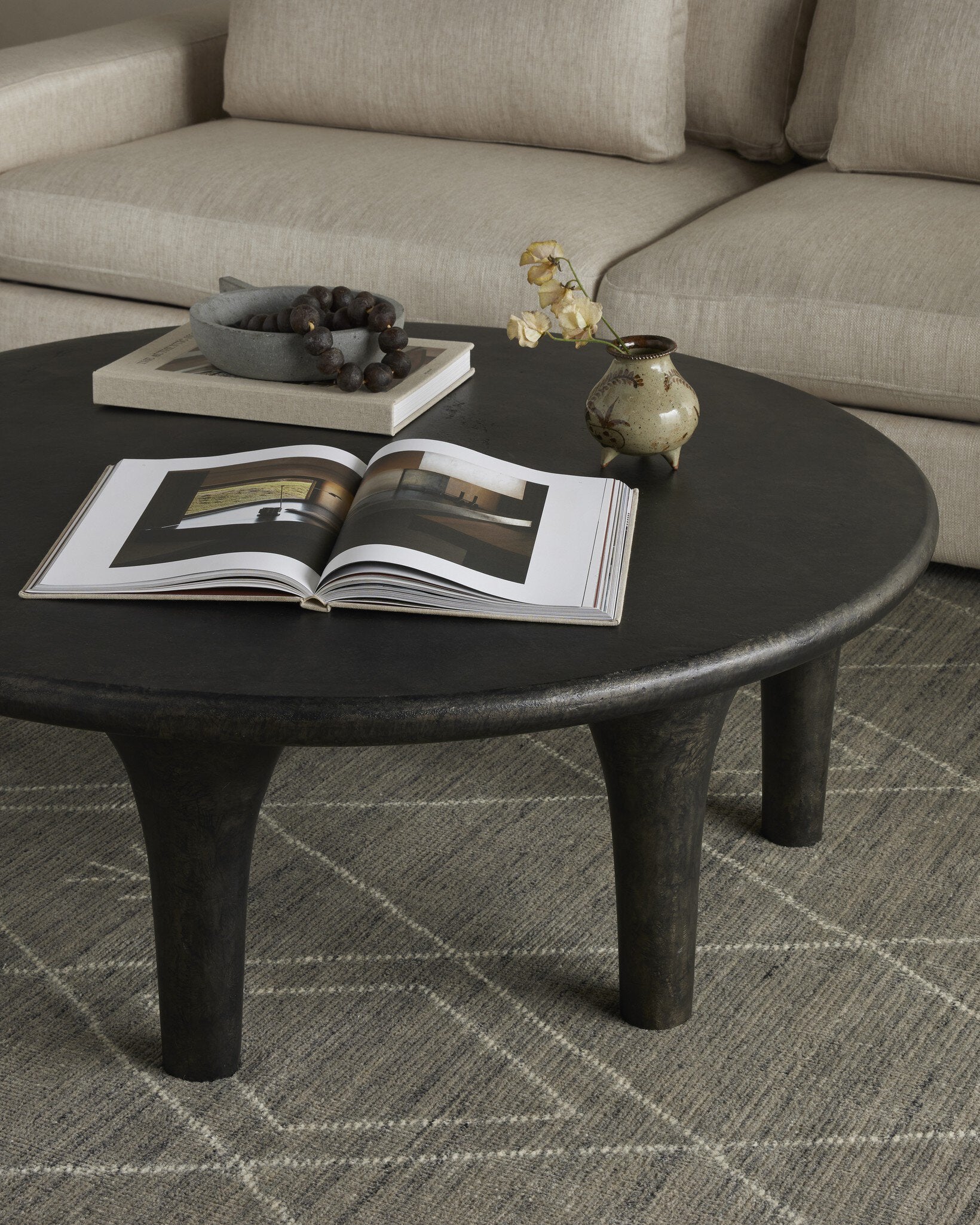 Metal Raw Black Coffee Table