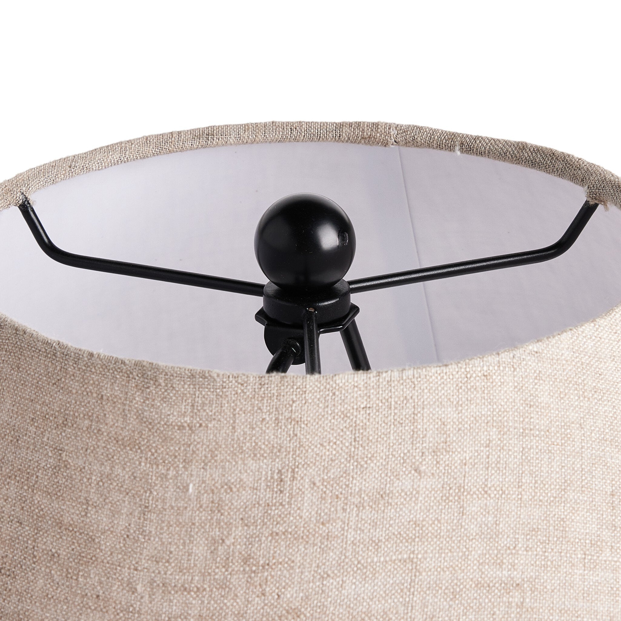 Aged Black Terracotta Table Lamp
