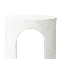 Textured Lunar Concrete End Table