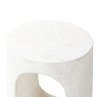 Textured Lunar Concrete End Table