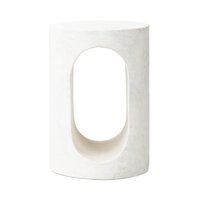 Textured Lunar Concrete End Table
