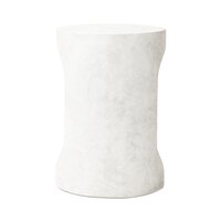Textured Lunar Concrete End Table