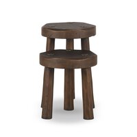 Aged Belgium Accent Stools