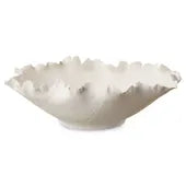 Organic Petal Edged Ceramic Bowl