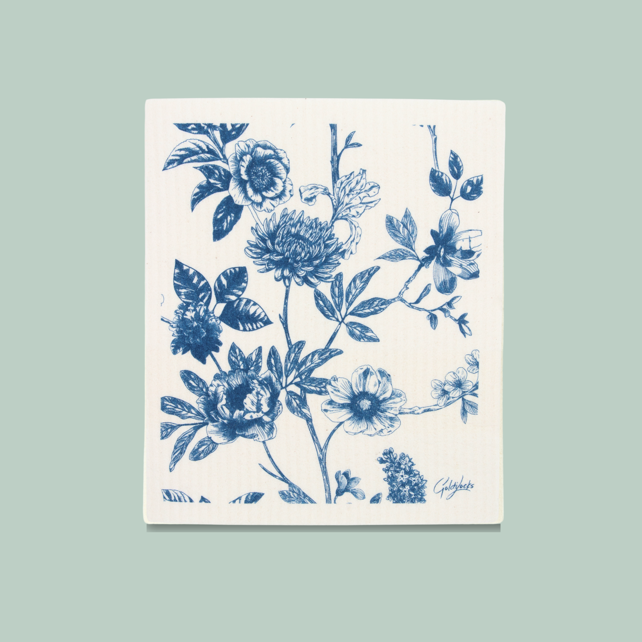 Vintage Floral Swedish Dishcloth