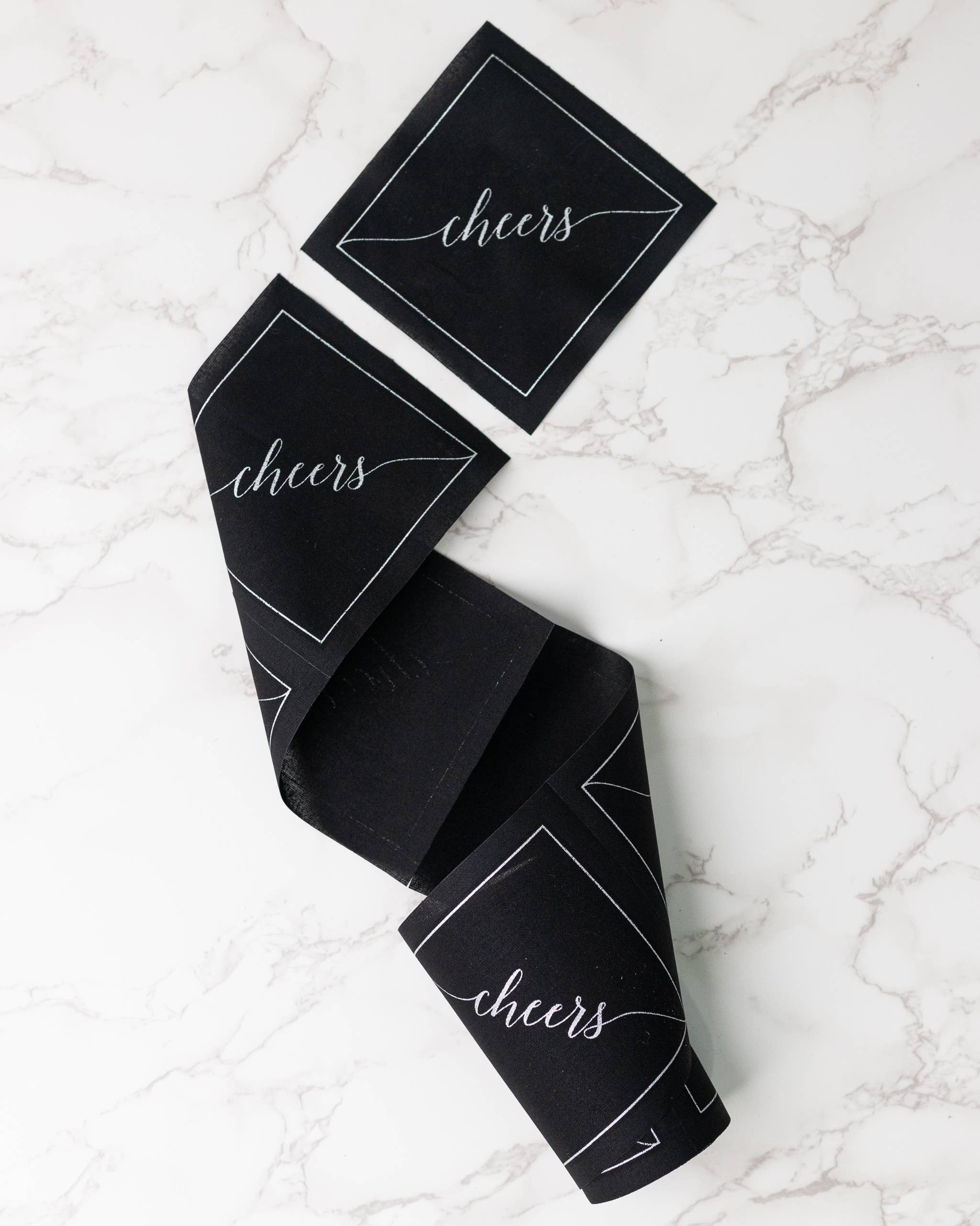 Midnight Toast Cocktail Napkin Roll