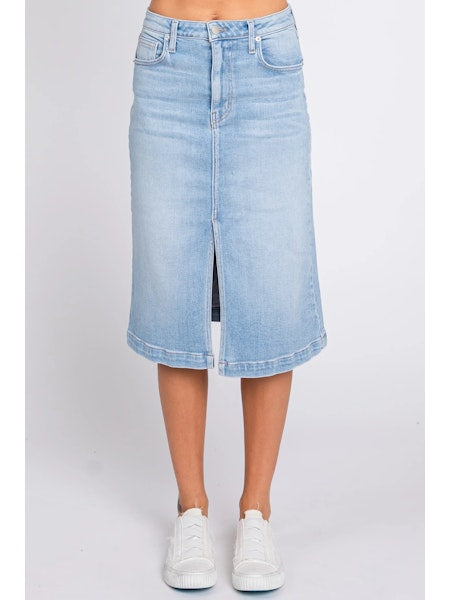 Front Slit Midi Skirt