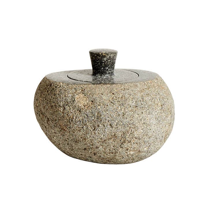 Riverstone Jar w/Lid