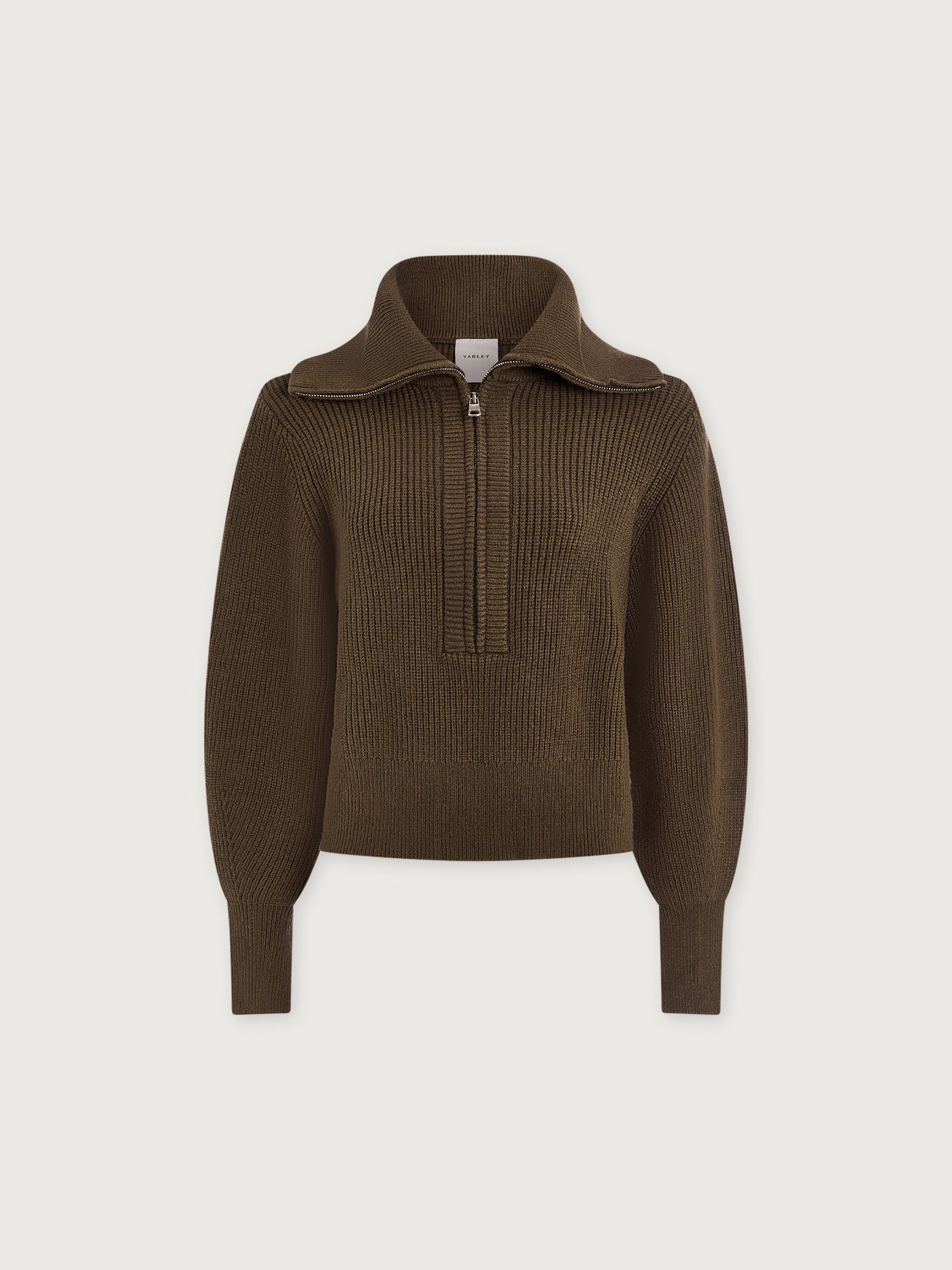 Maura Half-Zip Rib Knit