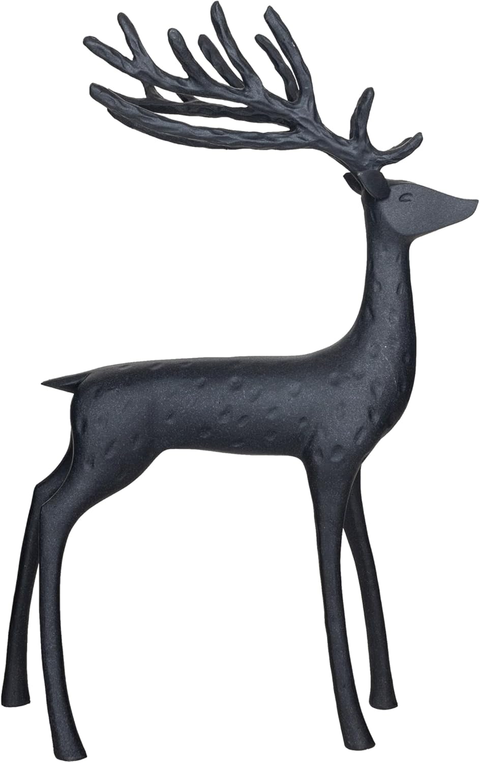Black Resin Reindeer Decor
