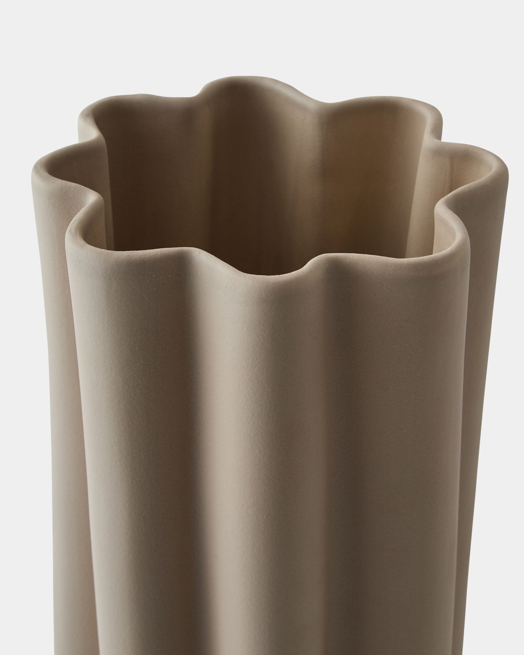 Handcrafted Vase in Putty