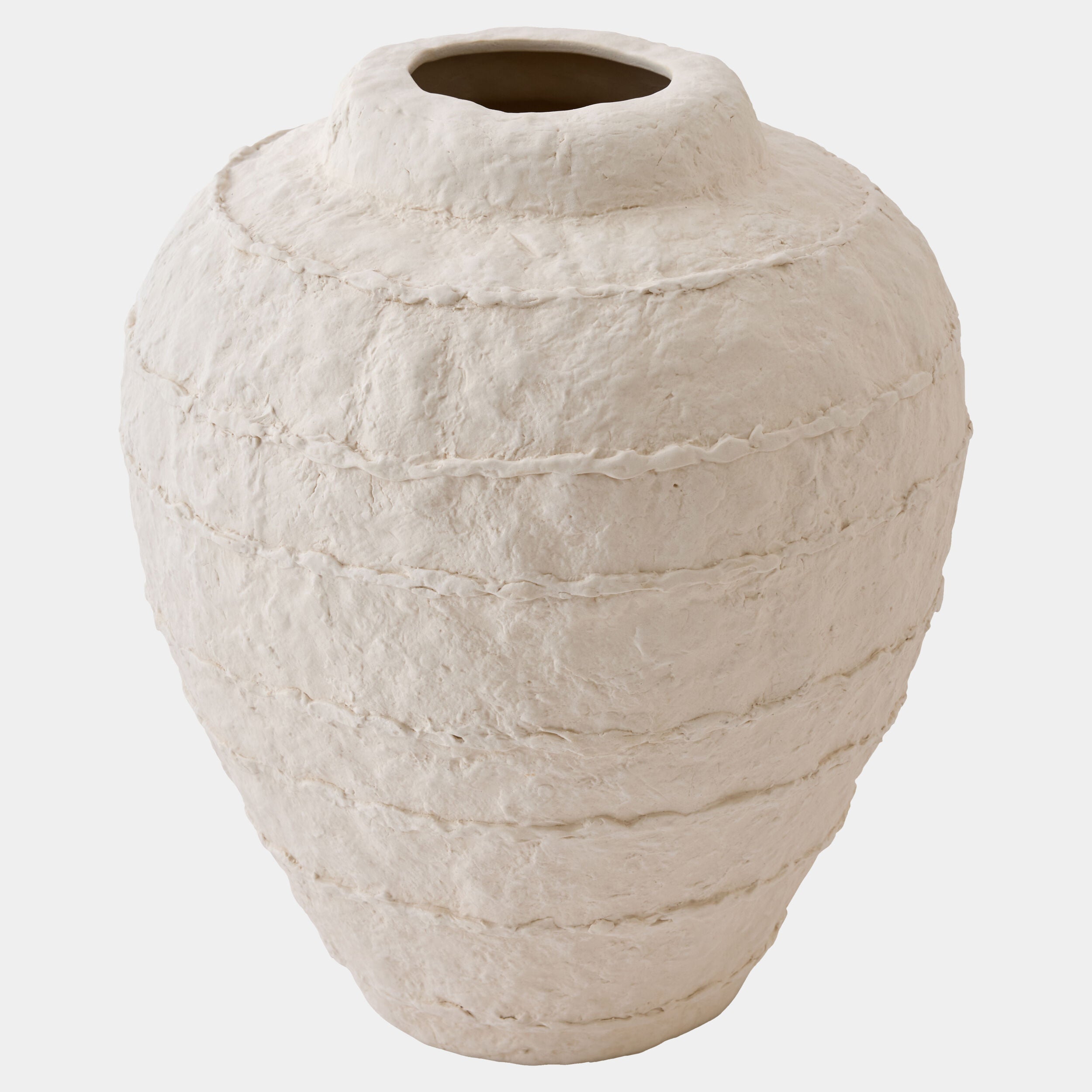 White Glaze Horizon Vase