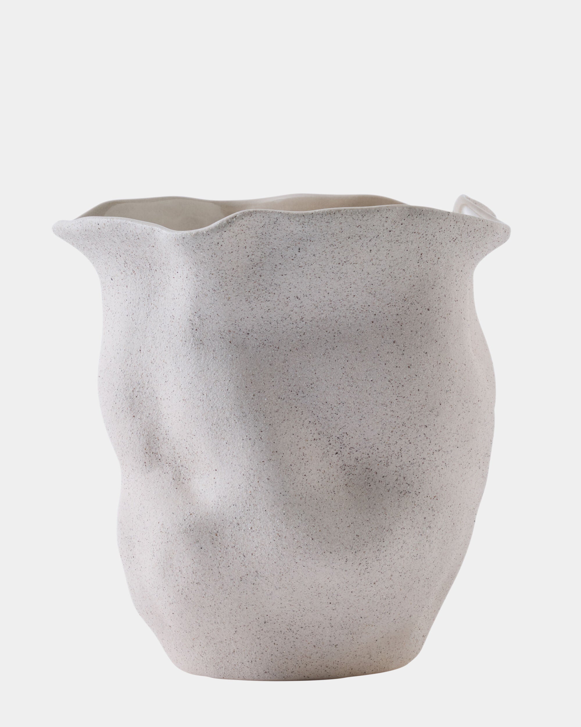 White Sand Glaze Vase