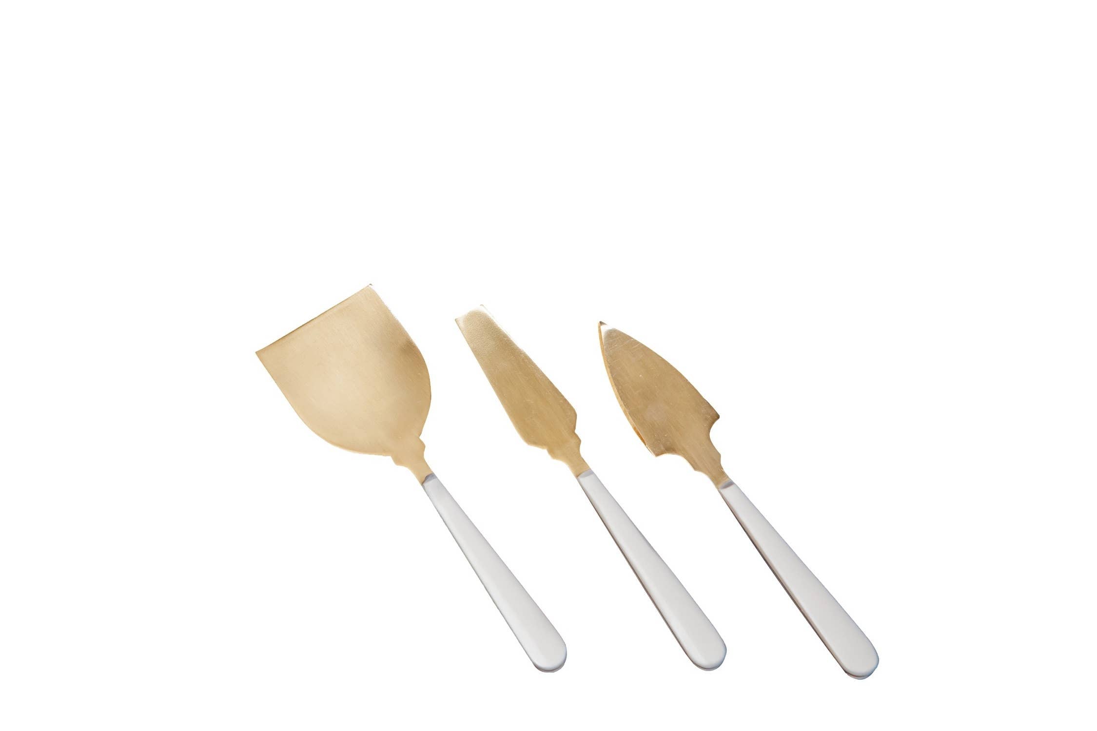 3pc Cheese Knife Set Gold