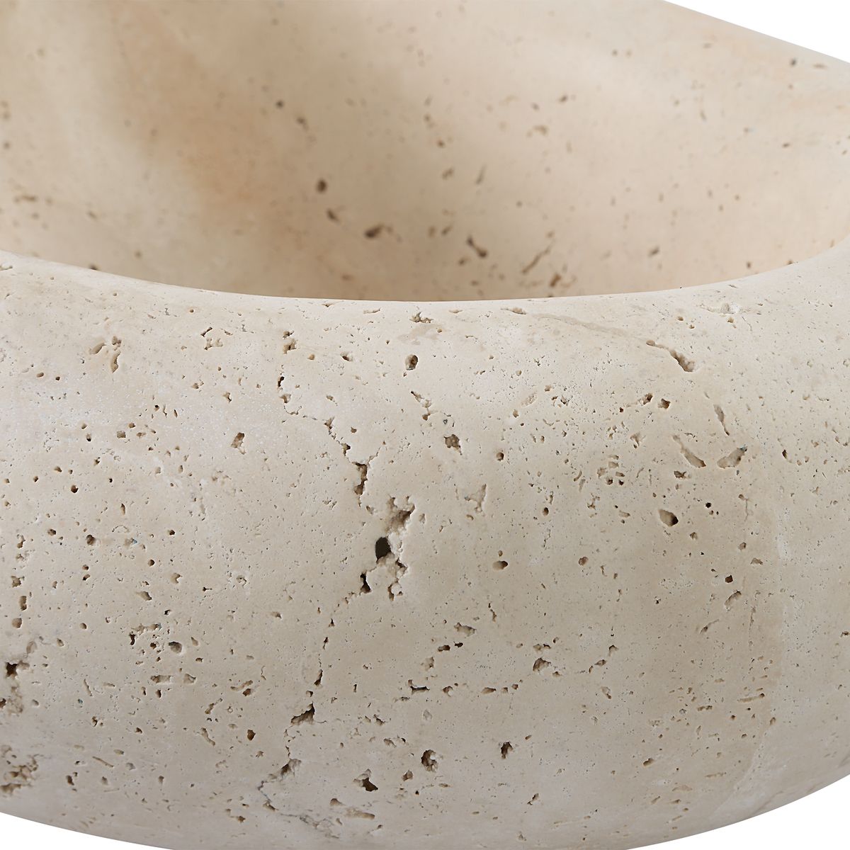 Travertine Swaddle Bowls, Set of 2