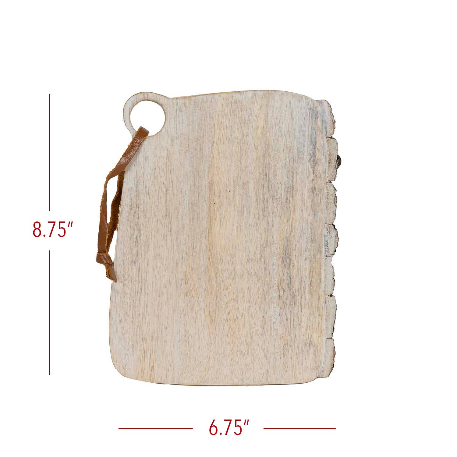 Ashton 9" Live Edge Rectangle Cutting Board Wood