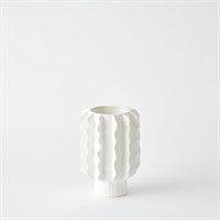Hand Formed Ruffle Vase