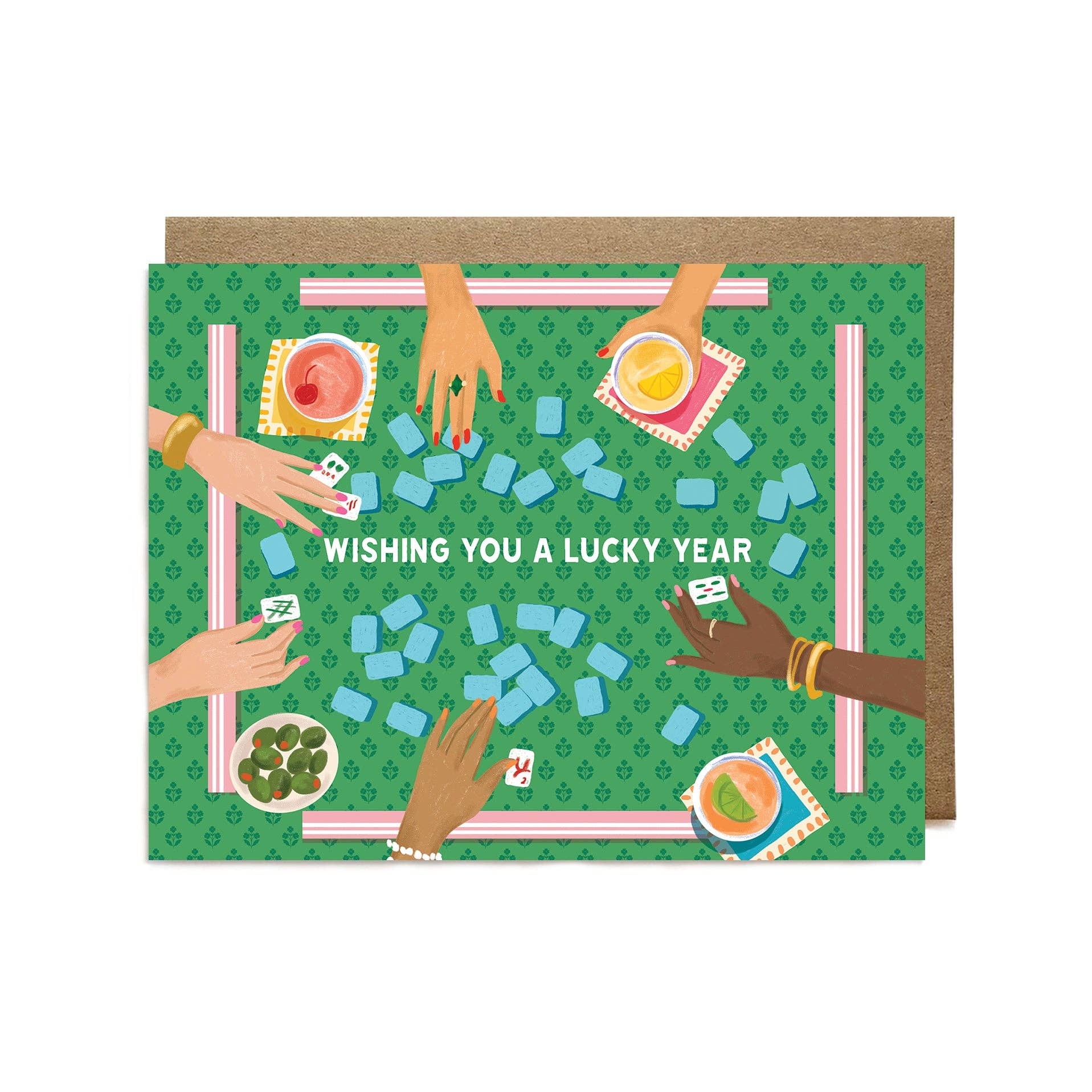 Lucky Year Mahjong Card