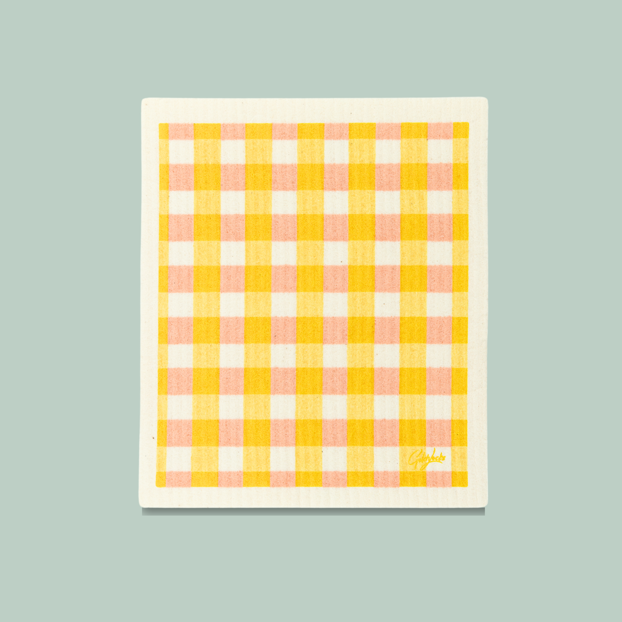 Gingham Swedish Dishcloth