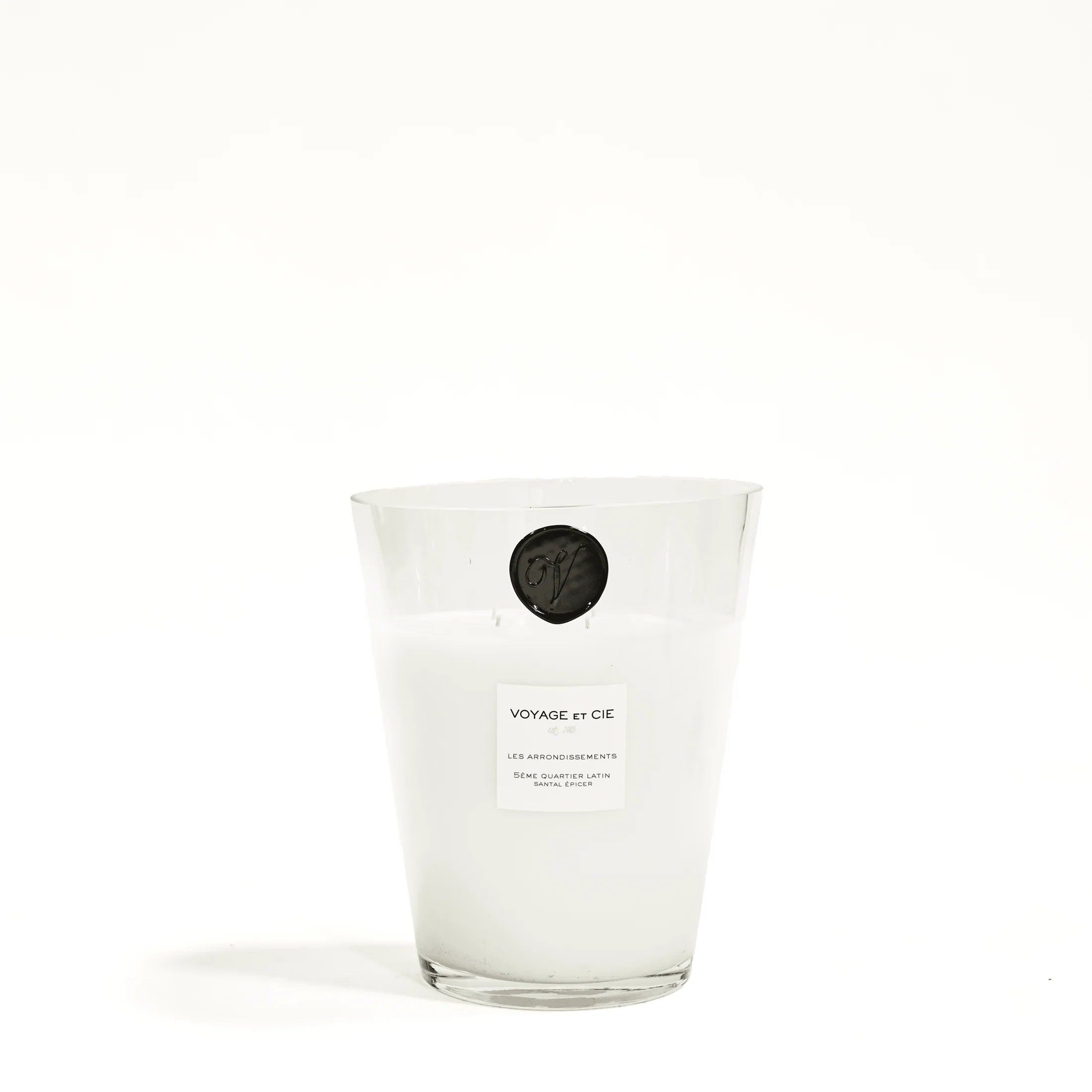 9" 120oz. 5'eme Quartier Latin "Santal Epicier" French Cut Wide scented candle