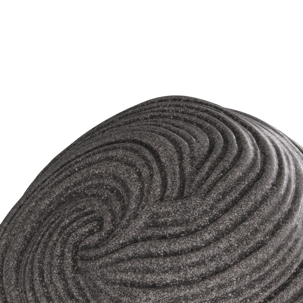 Carved Charcoal Ricestone Sculputre