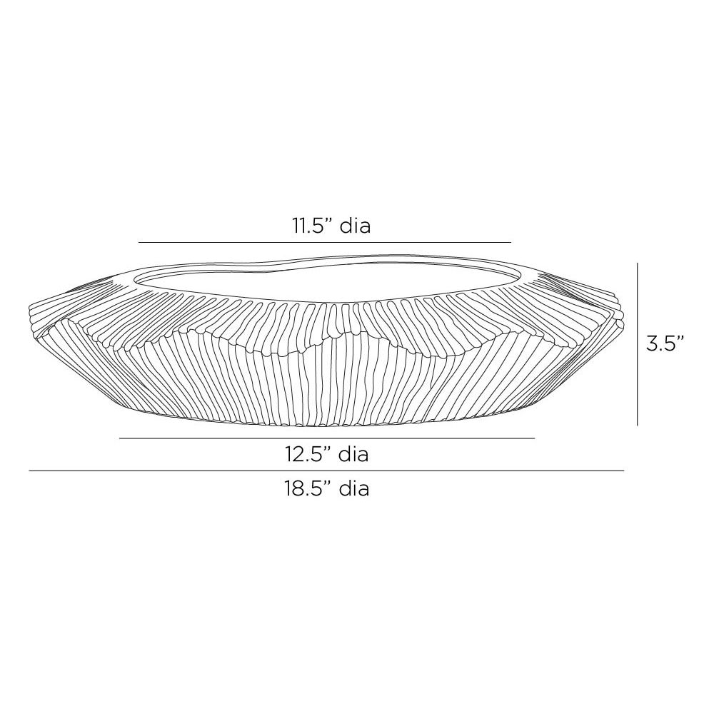 Rippling Hand Formed Ceramic Planter