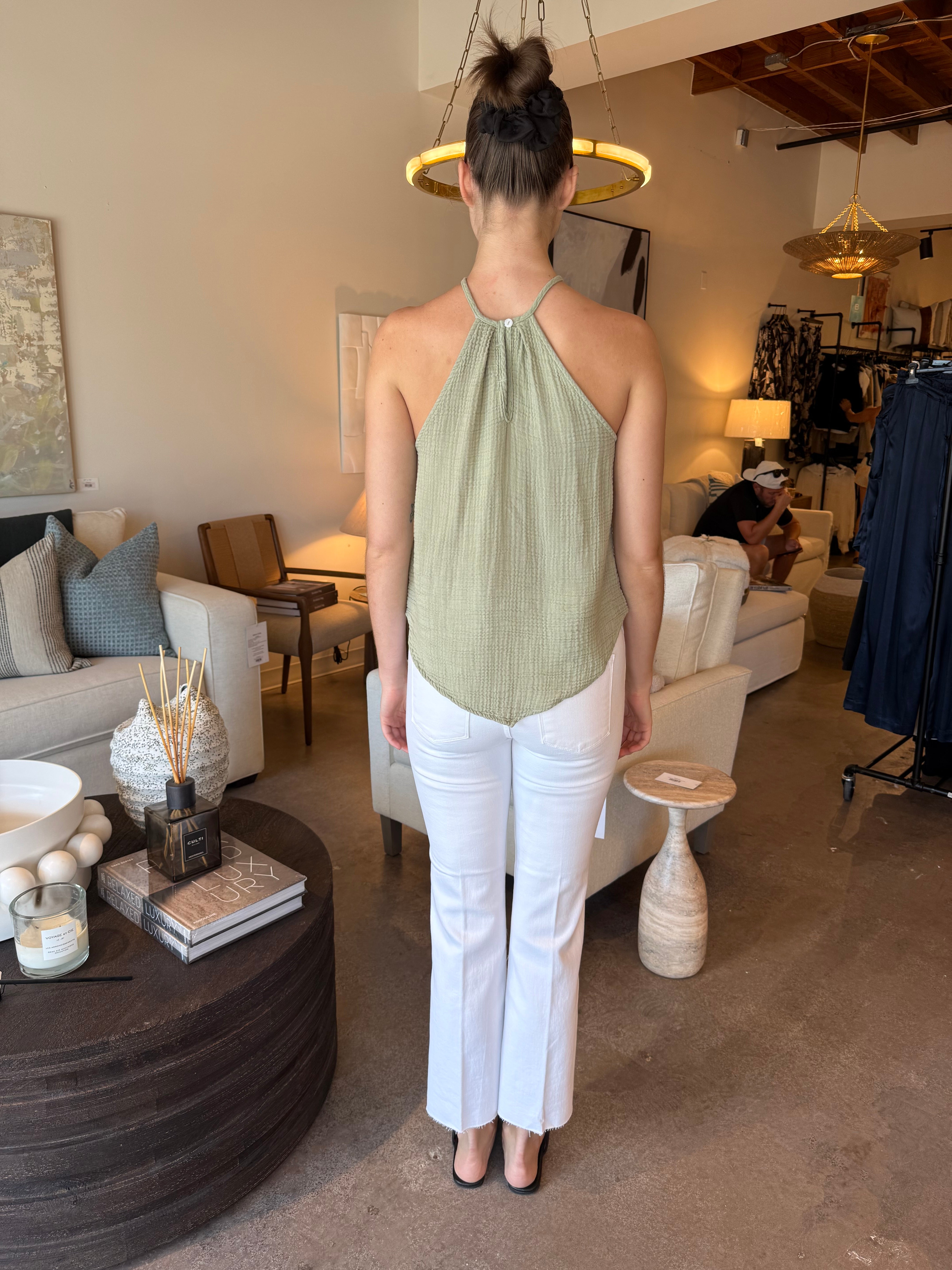 Halter Hankerchief Tank