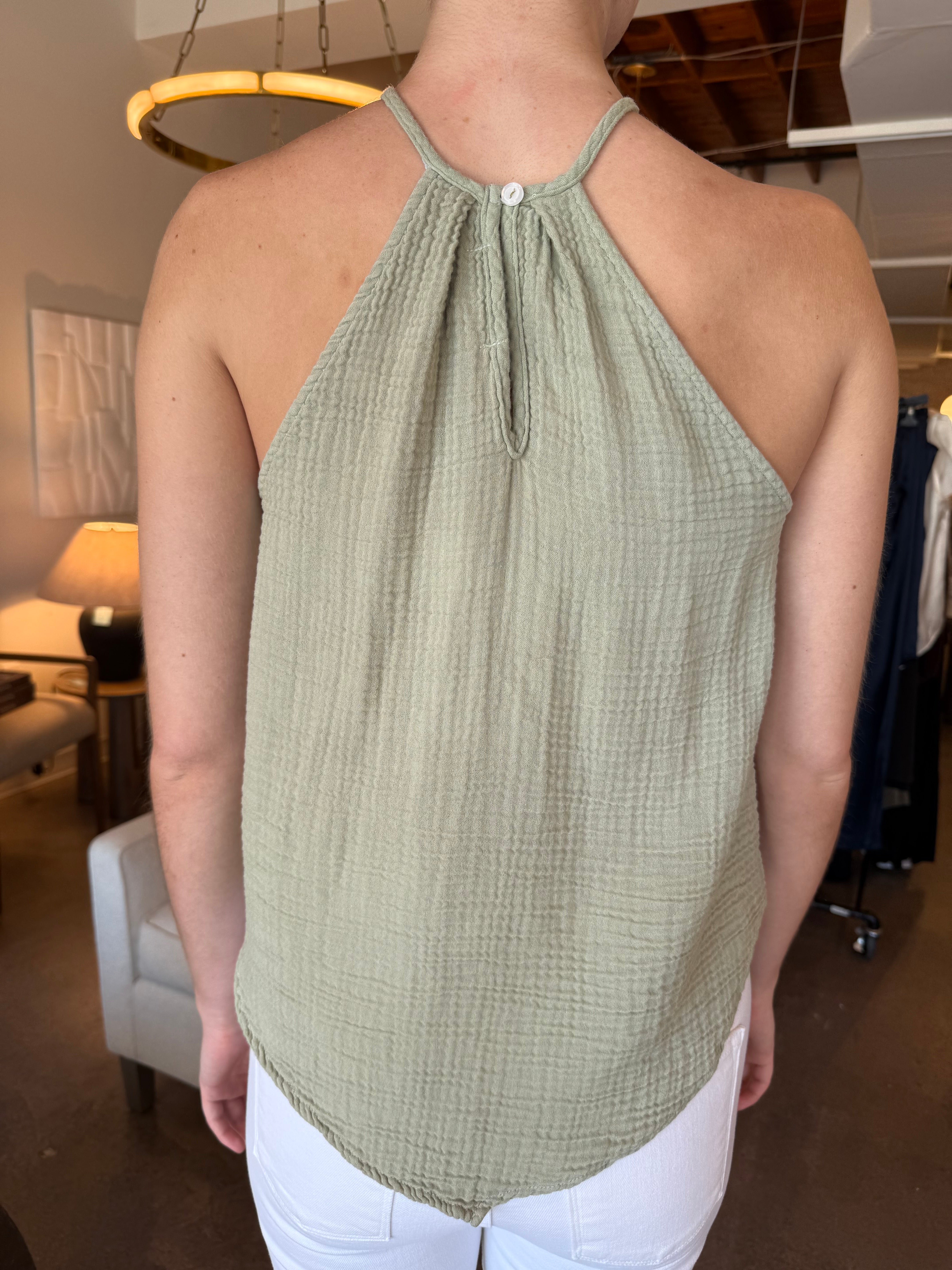 Halter Hankerchief Tank