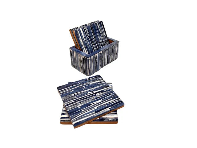 Blue Bone Coasters S/4