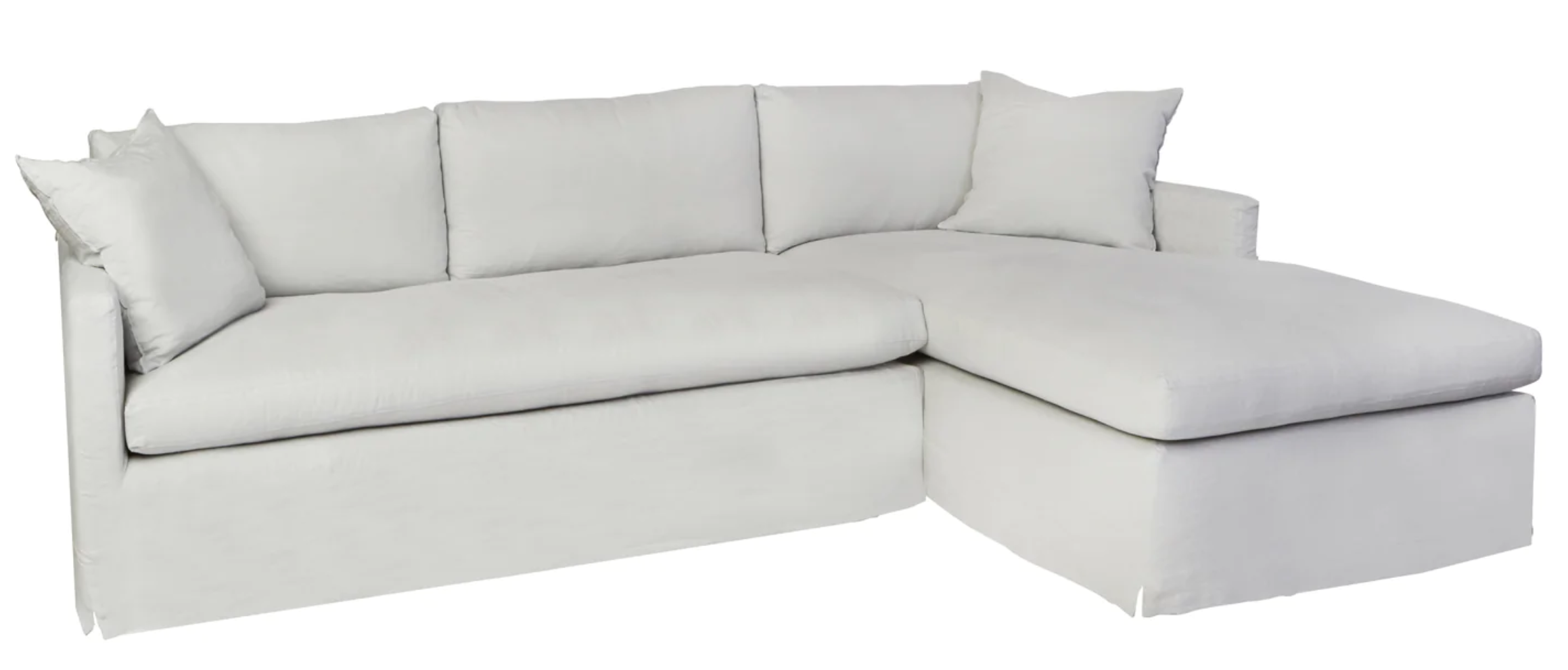 "Essentials" Louis 2pc Sectional, Tier 1 Fabric