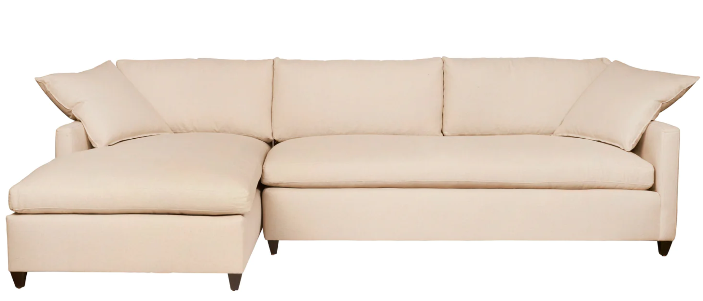 "Essentials" Louis 2pc Sectional, Tier 1 Fabric