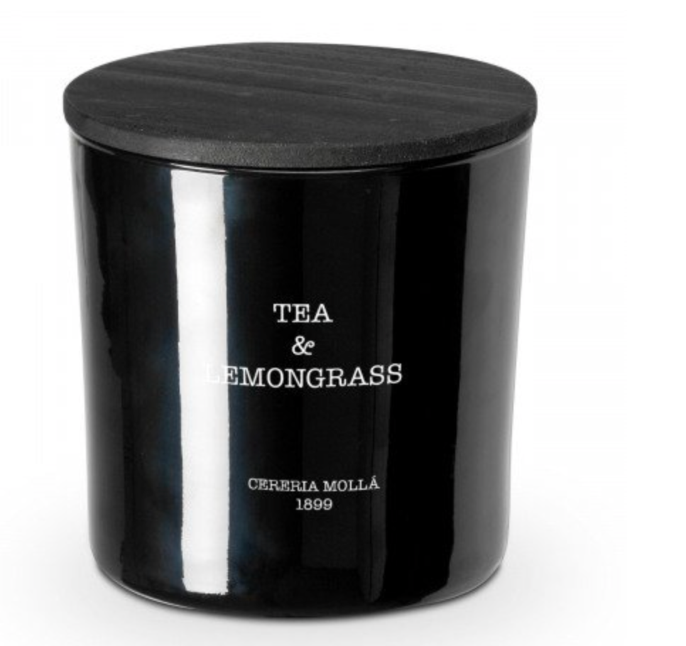 Tea & Lemongrass Black 21oz 3 wick candle