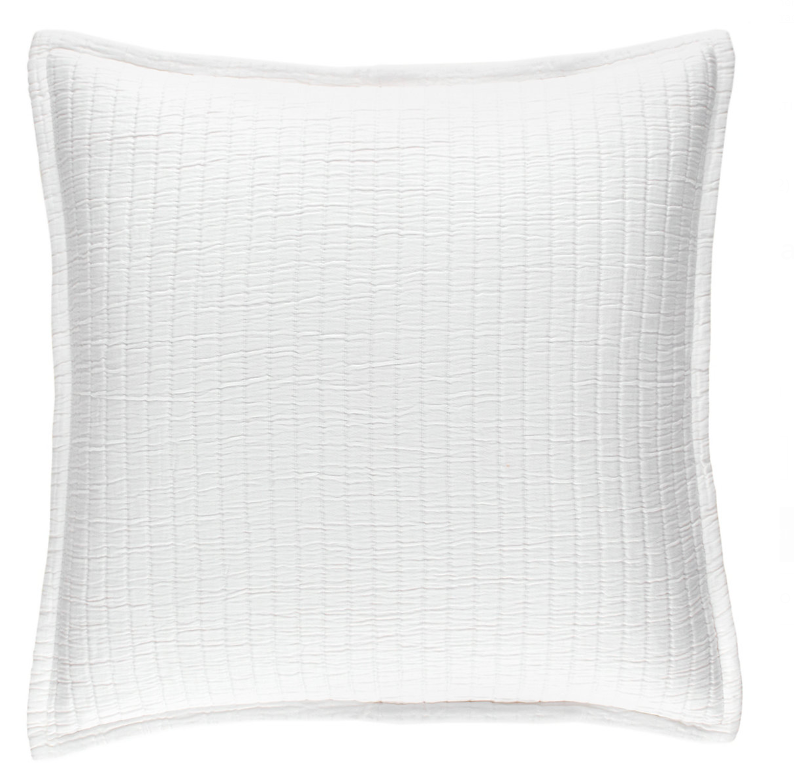 Boyfriend White Matelassé Sham