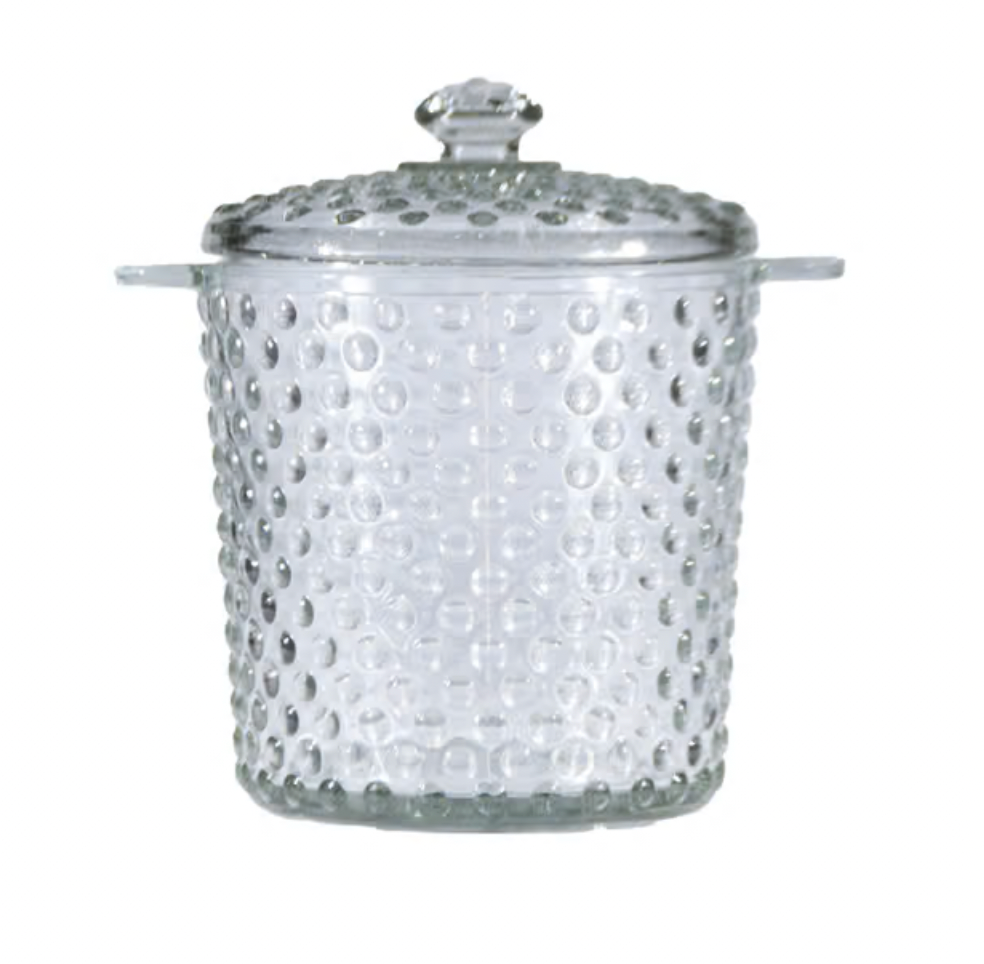 Quart Glass Hobnail Ice Bucket