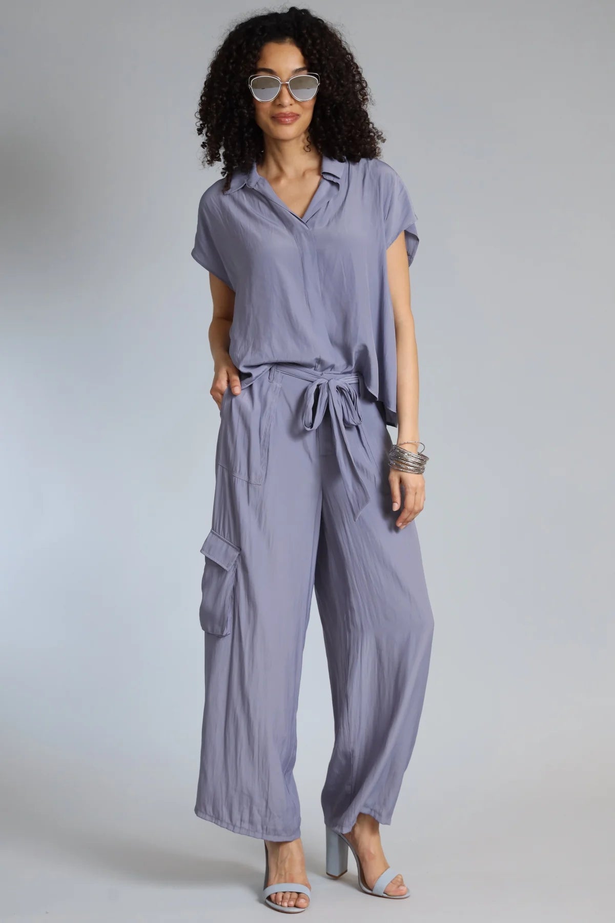 Belted D-Satin Cargo