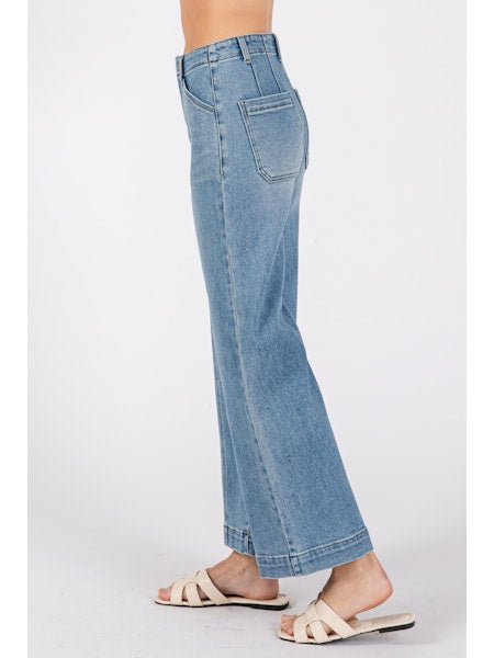 Paola Wide Leg With Seam Lines