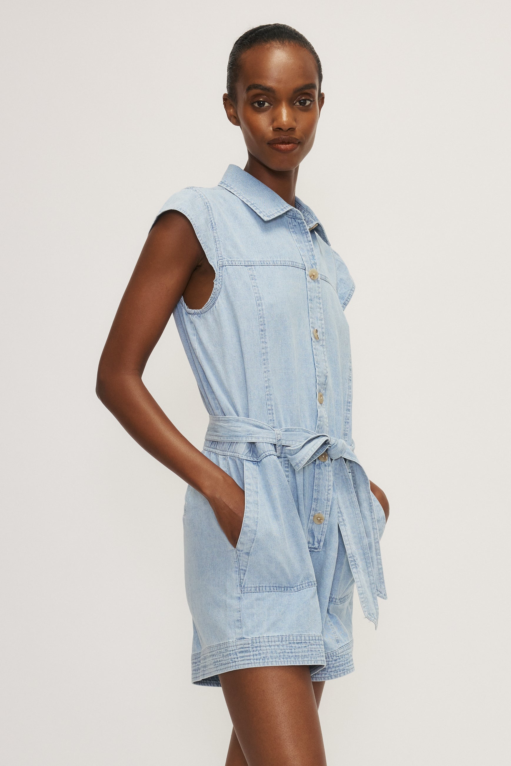 Ulysse Denim Romper