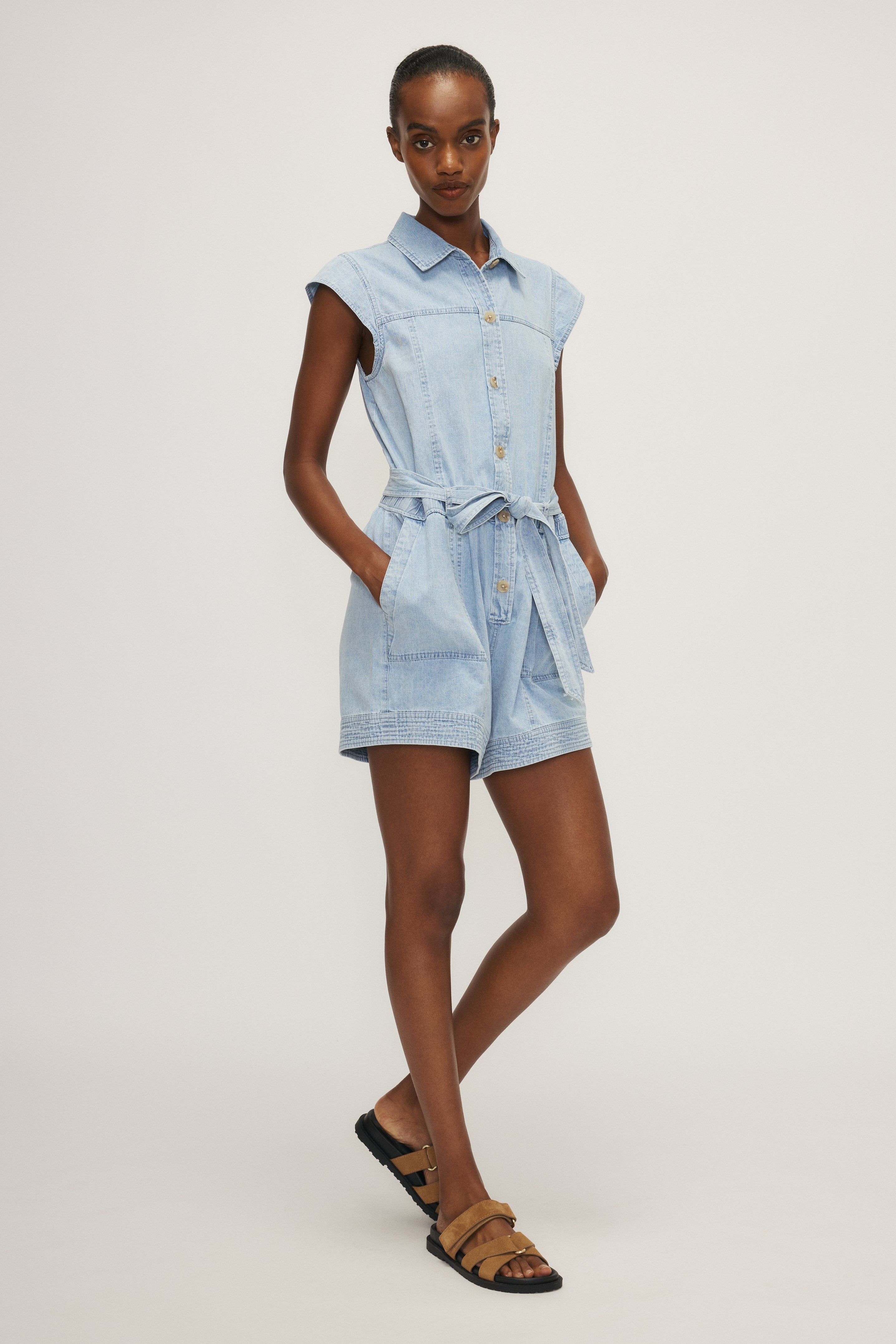 Ulysse Denim Romper