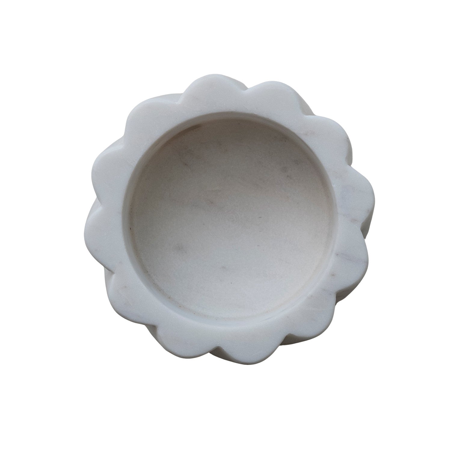 Twisted White Marble Carved Bottle Holder