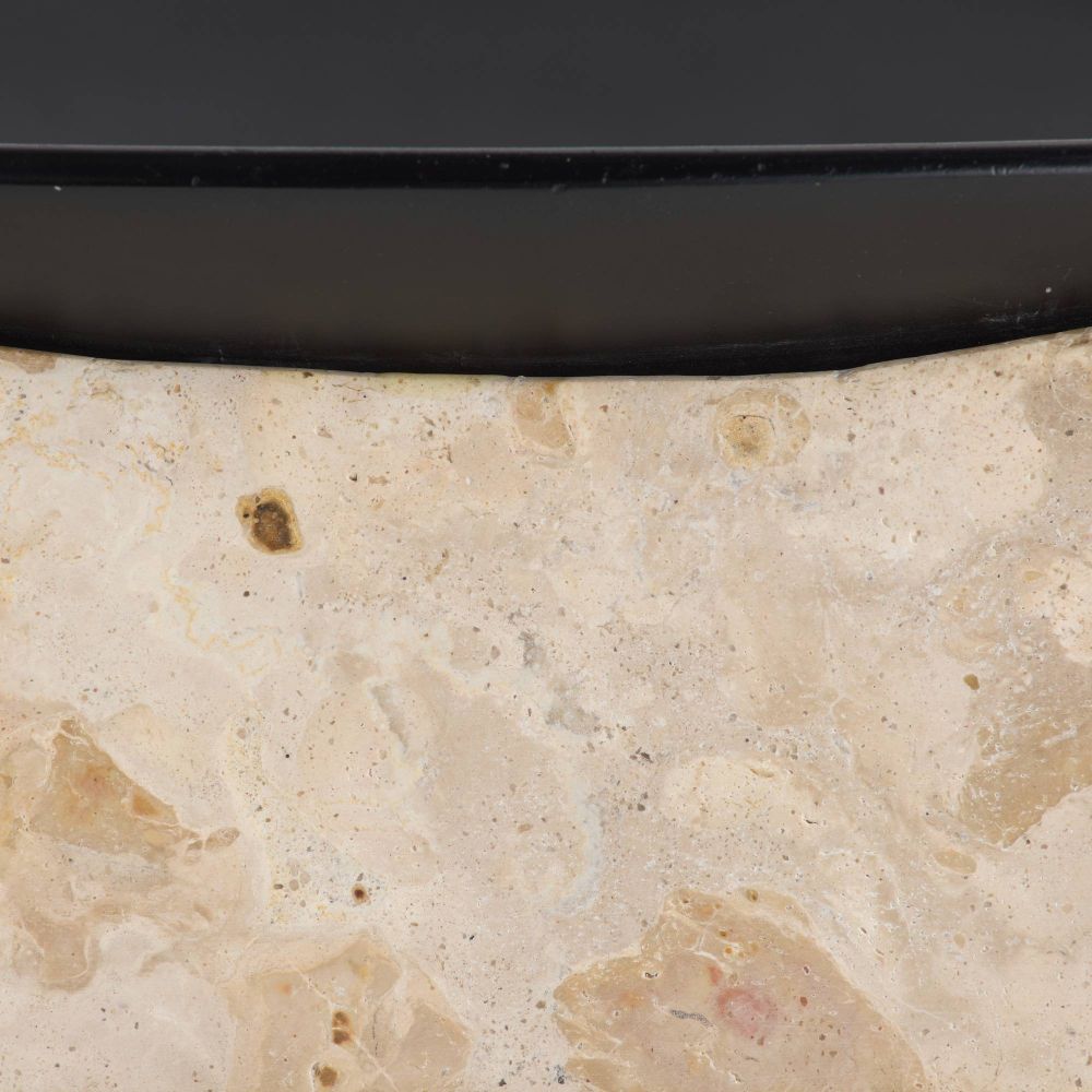 Cast Iron Bowl & Marble Base