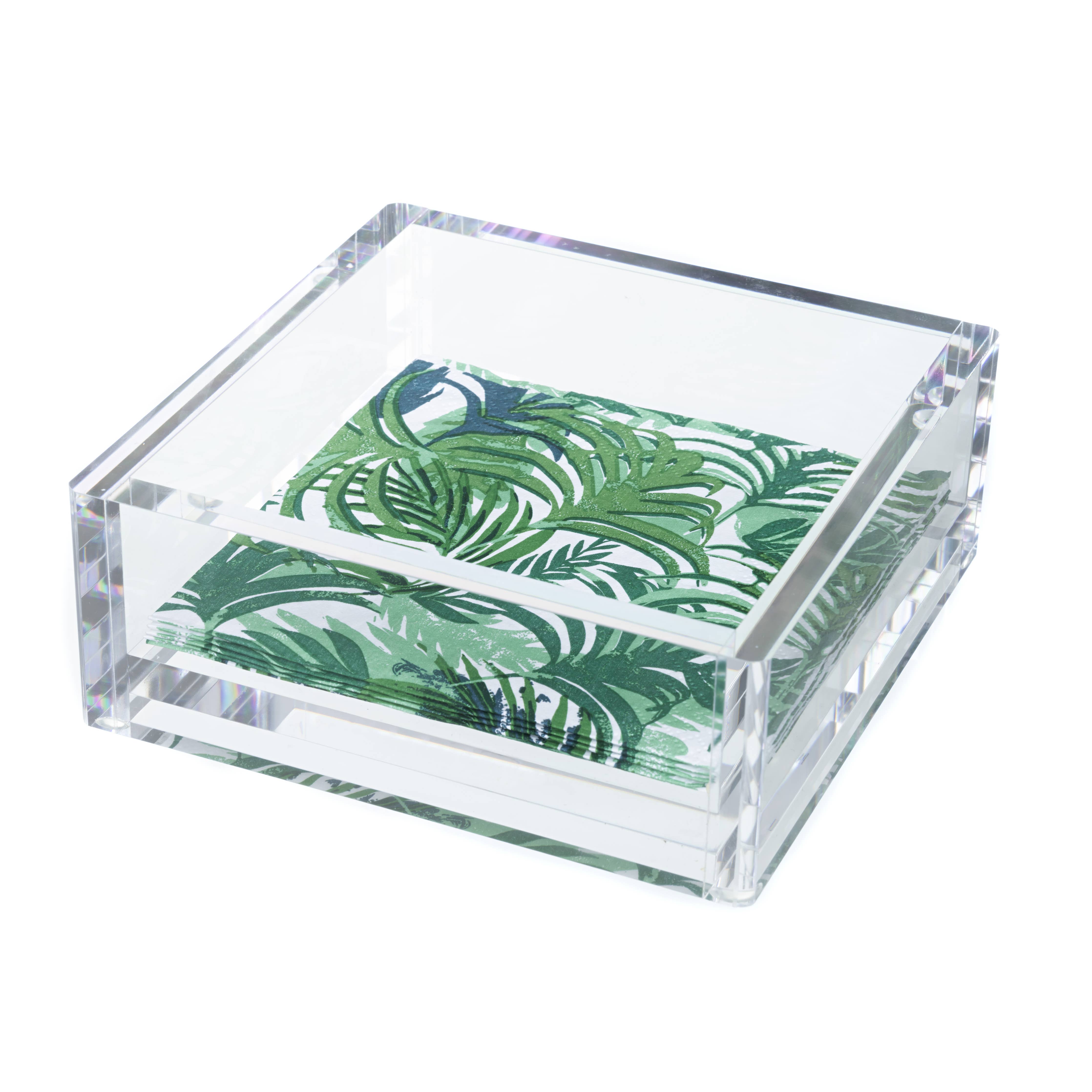 Acrylic Beverage Cocktail Napkin Holder